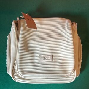 DEZI White Cosmetic Bag Minimalist Design